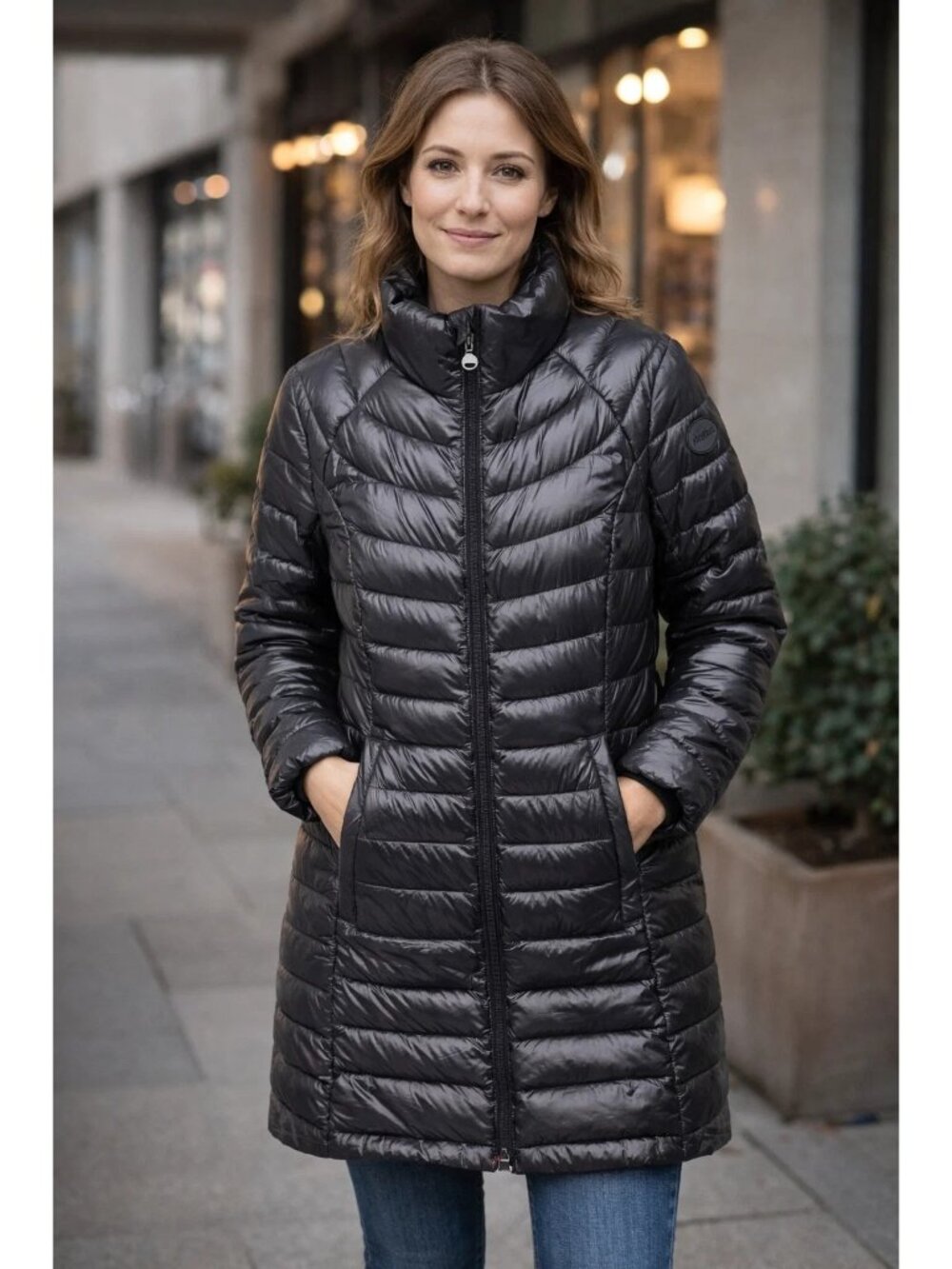 Calvin Klein Packable Lightweight Premium Down Jacket, Size Small, Black Excelle